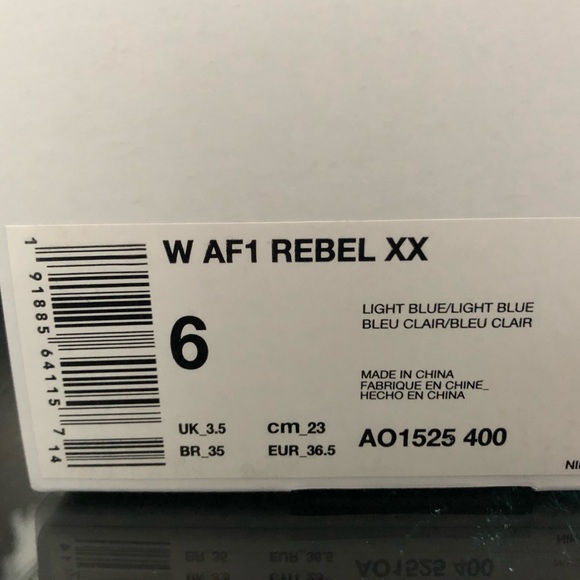 WOMENS NIKE AF1 AIR FORCE 1 REBEL XX | NEW - Picture 8 of 8